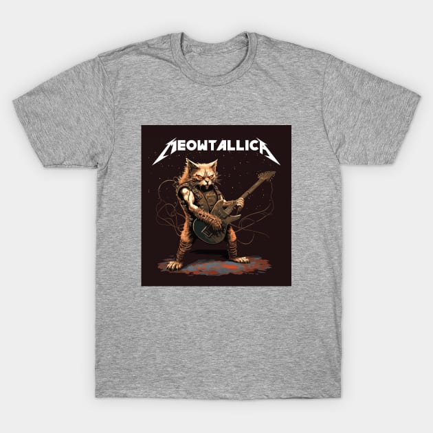 Meowtallica t shirt top